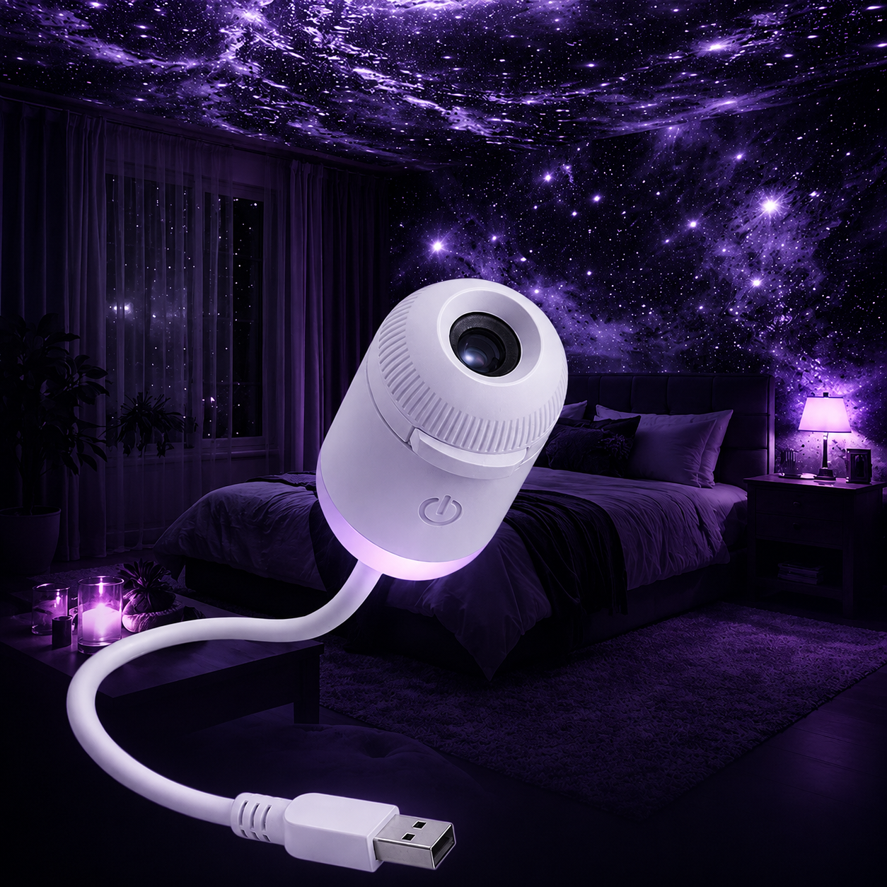 Nebulux™ Mini Proyector Led de galaxias, estrellas y planetas