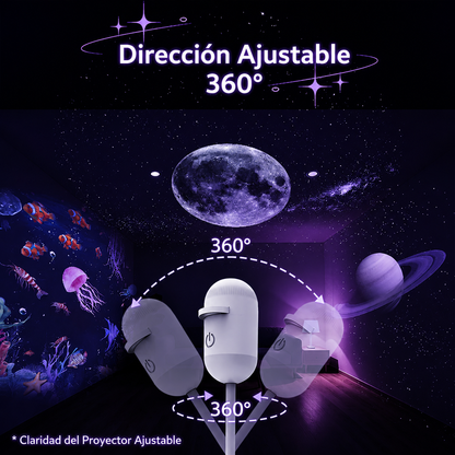 Nebulux™ Mini Proyector Led de galaxias, estrellas y planetas